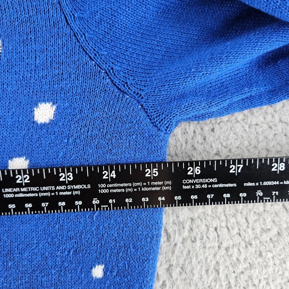 Well Worn Ugly Christmas Sweater Womens XXL Blue Santa‎ Cats Winter Holiday - Picture 10 of 15